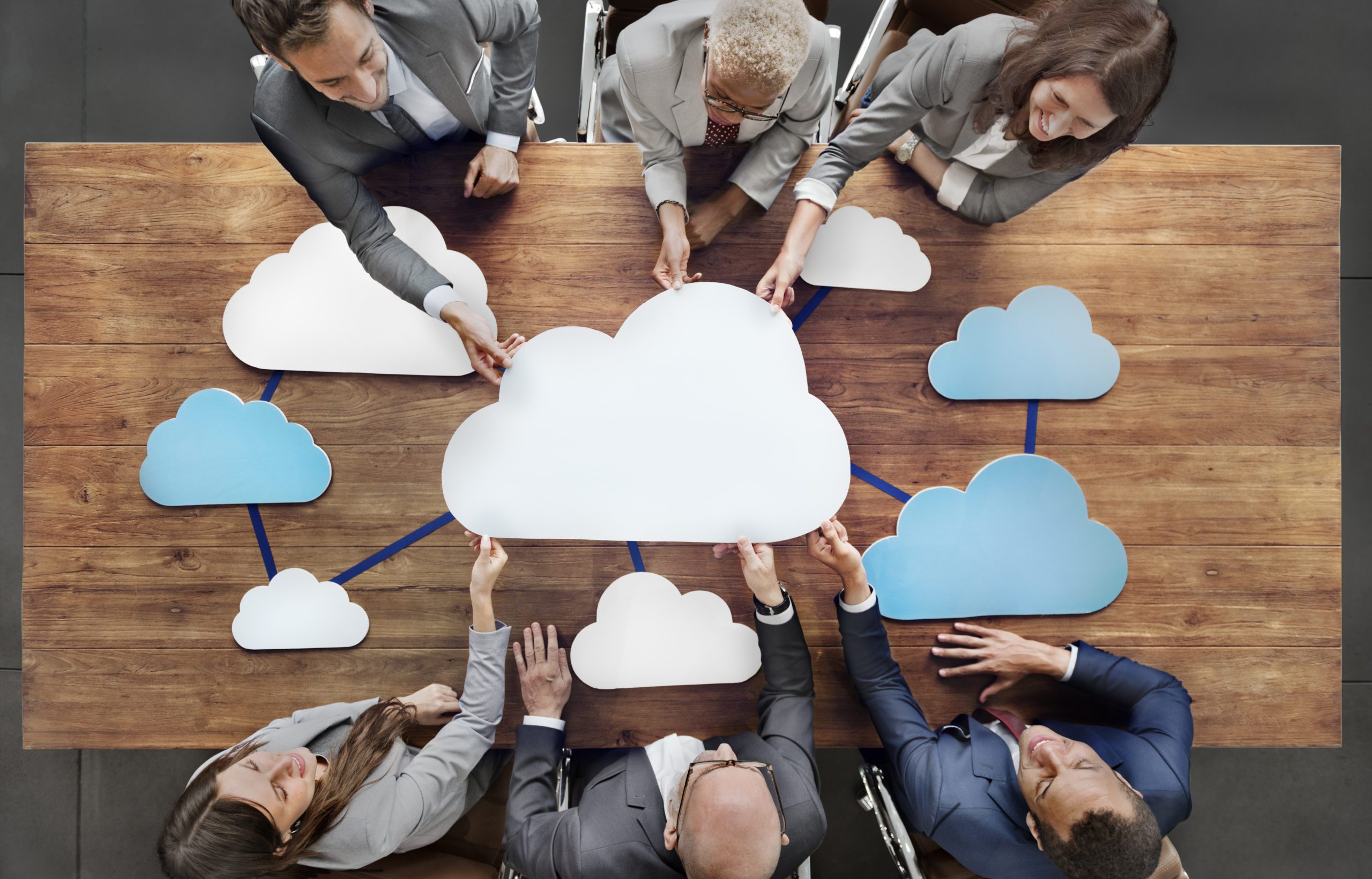 Business,People,Joining,Cloud,Teamwork,Concept