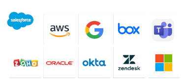 different app logos together