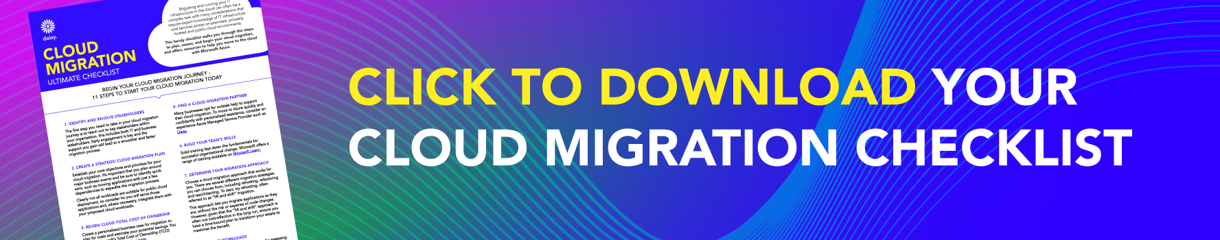 Cloud migration checklist